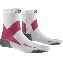 X-Socks Laufsocke Run Fast 4.0 (Trailläufe) weiss/pink Herren - 1 Paar